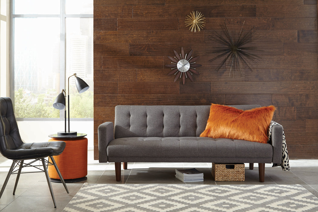 Sommer Tufted Sofa Bed in Grey