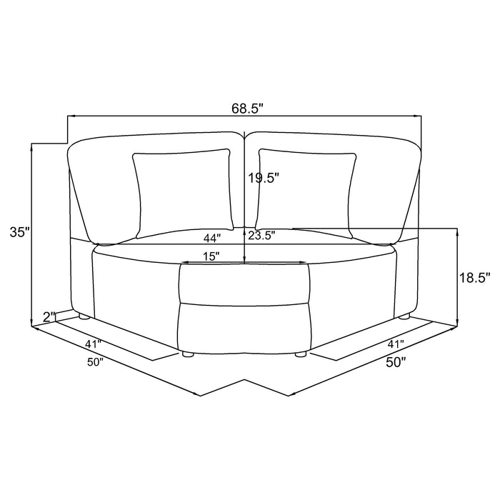 Emberson Modular Sectionals Side Chair
