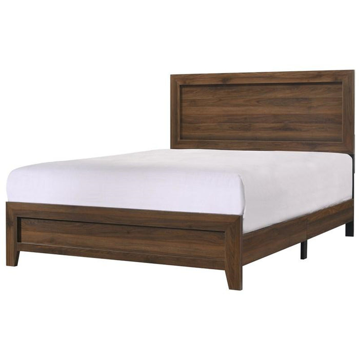 Crown Mark Millie Full Panel Bed in Brown Cherry image