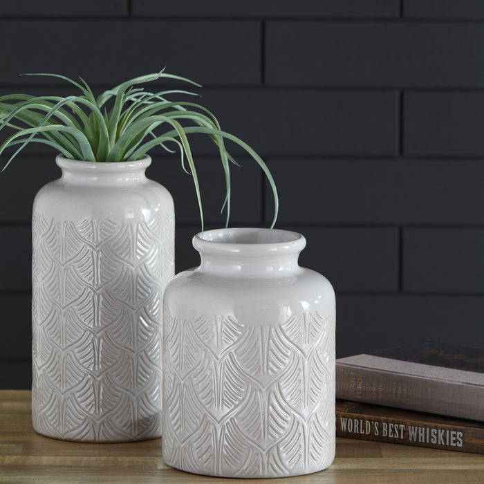 Edwinna Gray Vase (Set of 2)