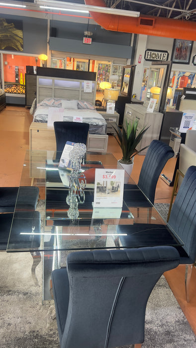 Marilyn 7pc Glam Dining Set