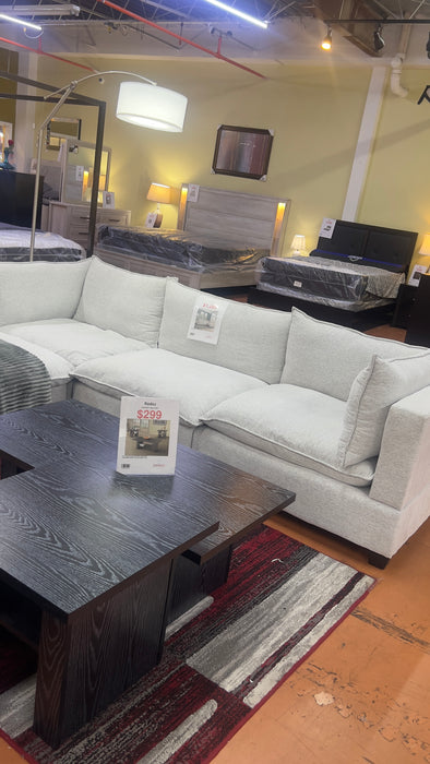 Sky Sectional Light Gray FLOOR MODEL