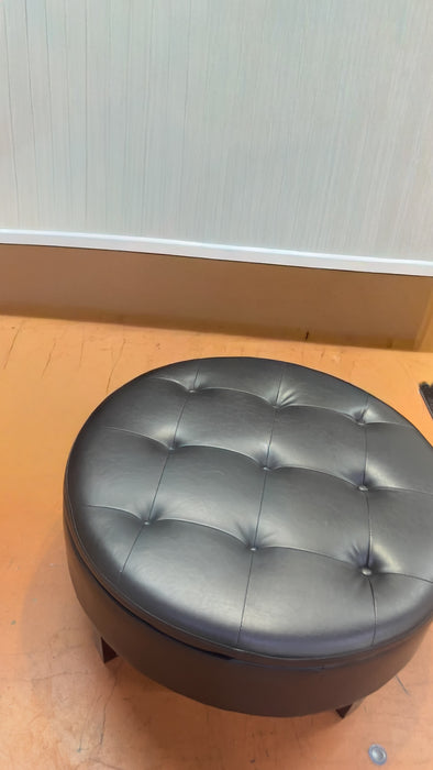 Reginald Ottoman in Brown FLOOR MODEL