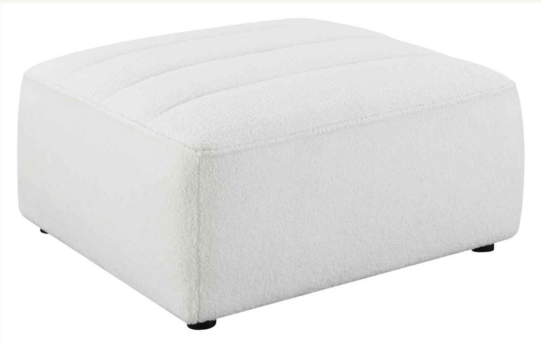 Sunny Upholstered Ottoman Natural