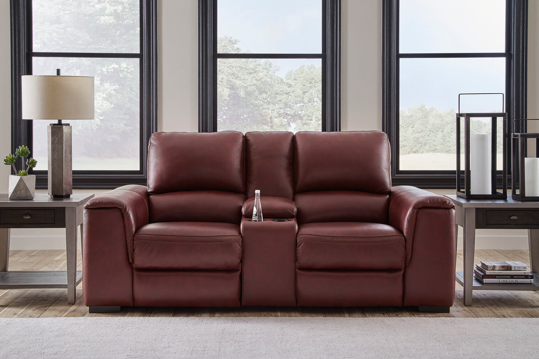 Alessandro Power Leather Loveseat
