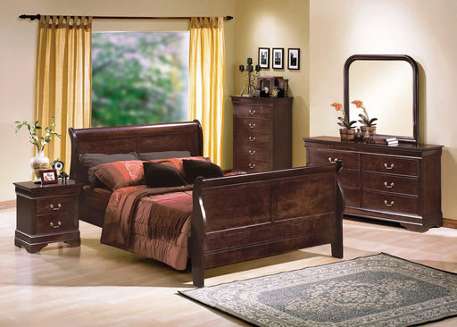 Crown Mark Furniture Louis Philip Full Bed in Dark Cherry image
