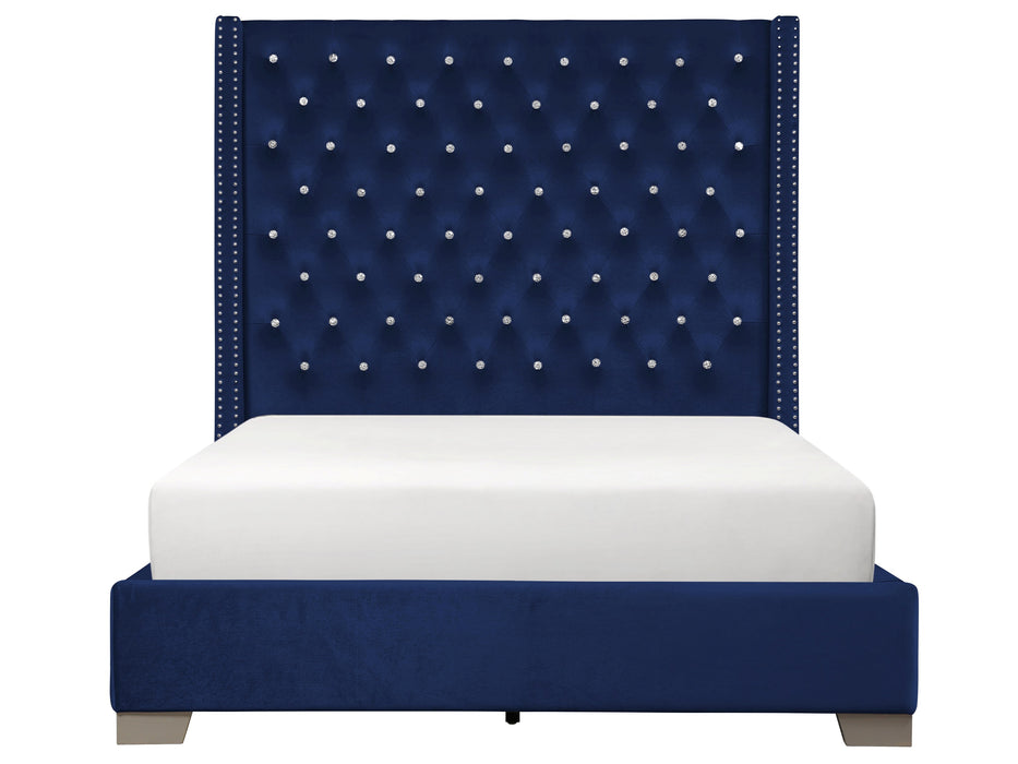 Crystal Bed Frame in Blue
