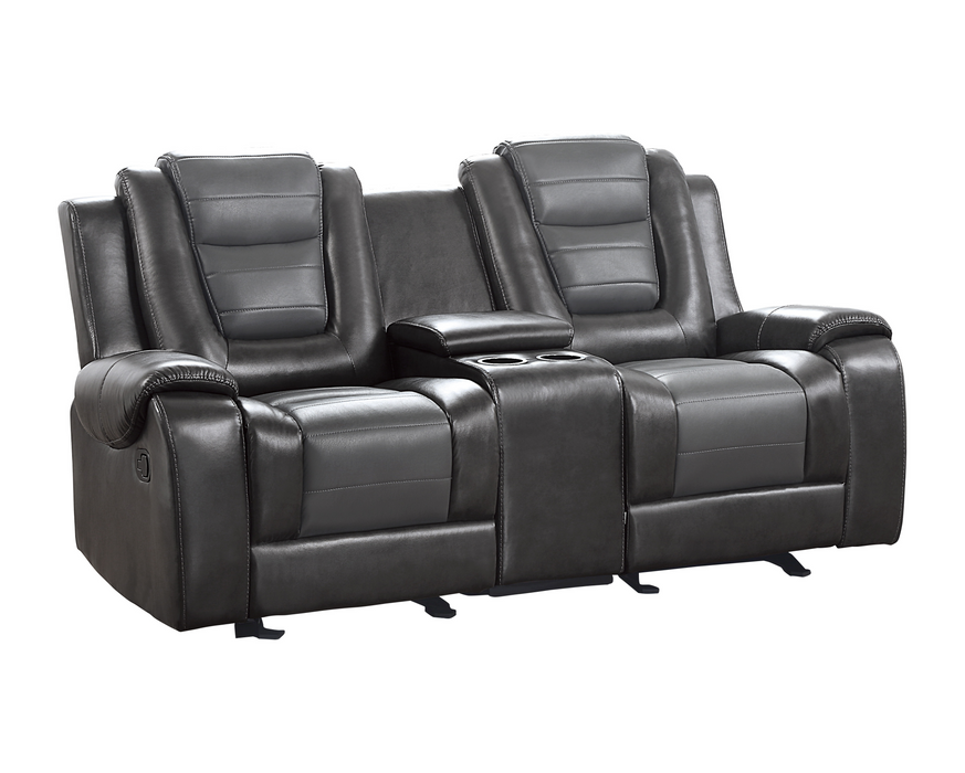 Briscoe Reclining Loveseat in Grey