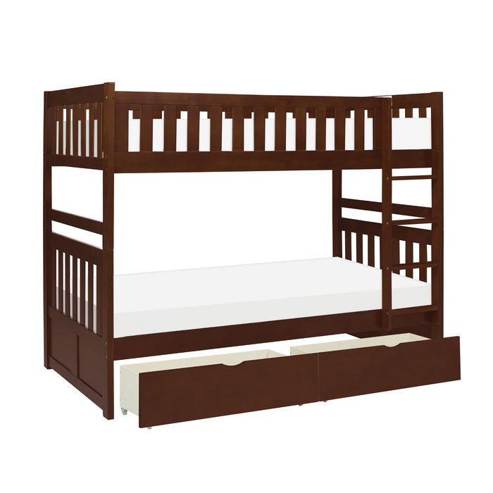Rowe Twin/Twin Bunkbed w/ Storage Boxes
