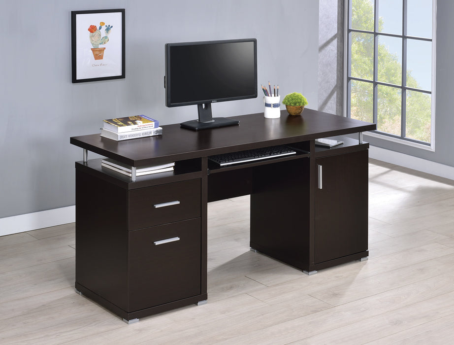 Tracy Computer Desk in Cappuccino