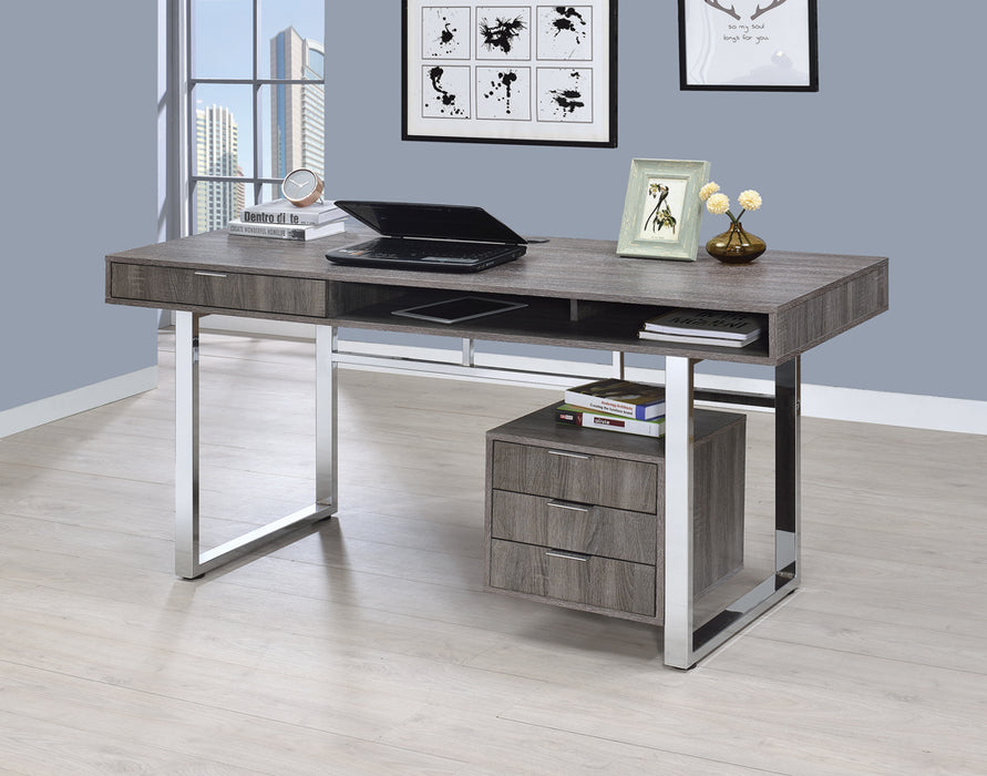 Whitman Writing Desk in Weathered Grey