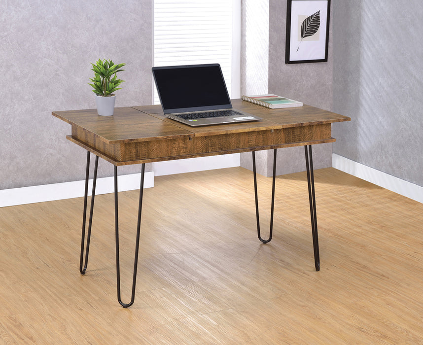 Sheeran Writing Desk in Rustic Amber