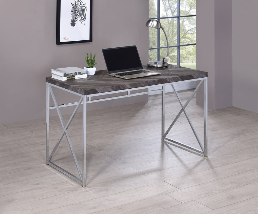 Grimma Writing Desk in Rustic Grey