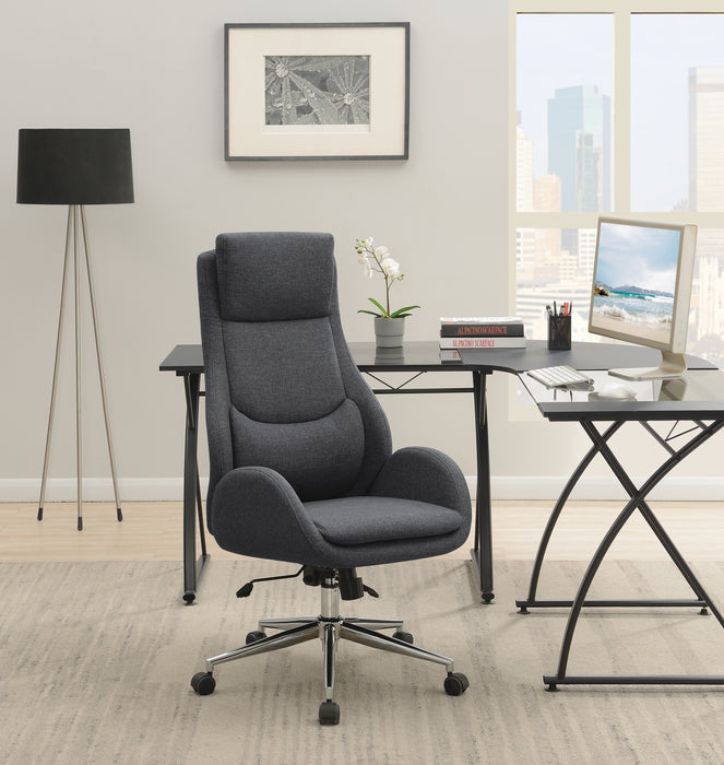 Chrome & Fabric Office Chair