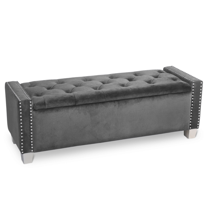 Crystal Bench in Grey
