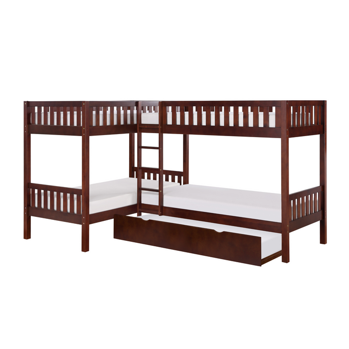 Rowe Corner Bunkbed w/ Twin Trundle