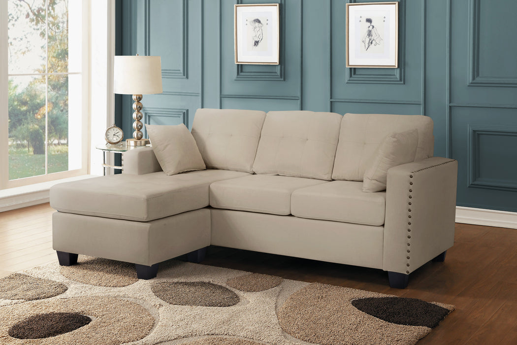 Madeline Reversible Sectional in Beige
