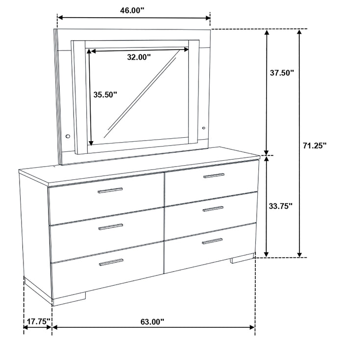 Felicity Dresser With Mirrors