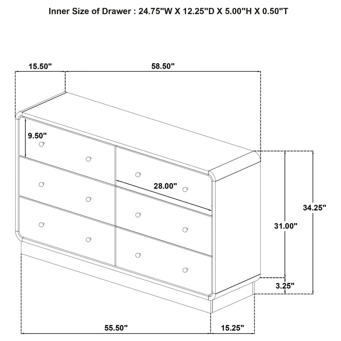 Cavelle 4 & 5 Piece Bedroom Set Queen & E.King