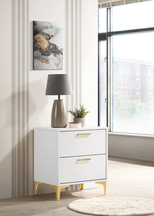 Kendall 2-Drawer Nightstand in White