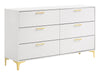Kendall 6-Drawer Dresser in White