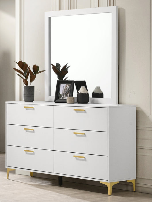 Kendall 6-Drawer Dresser in White