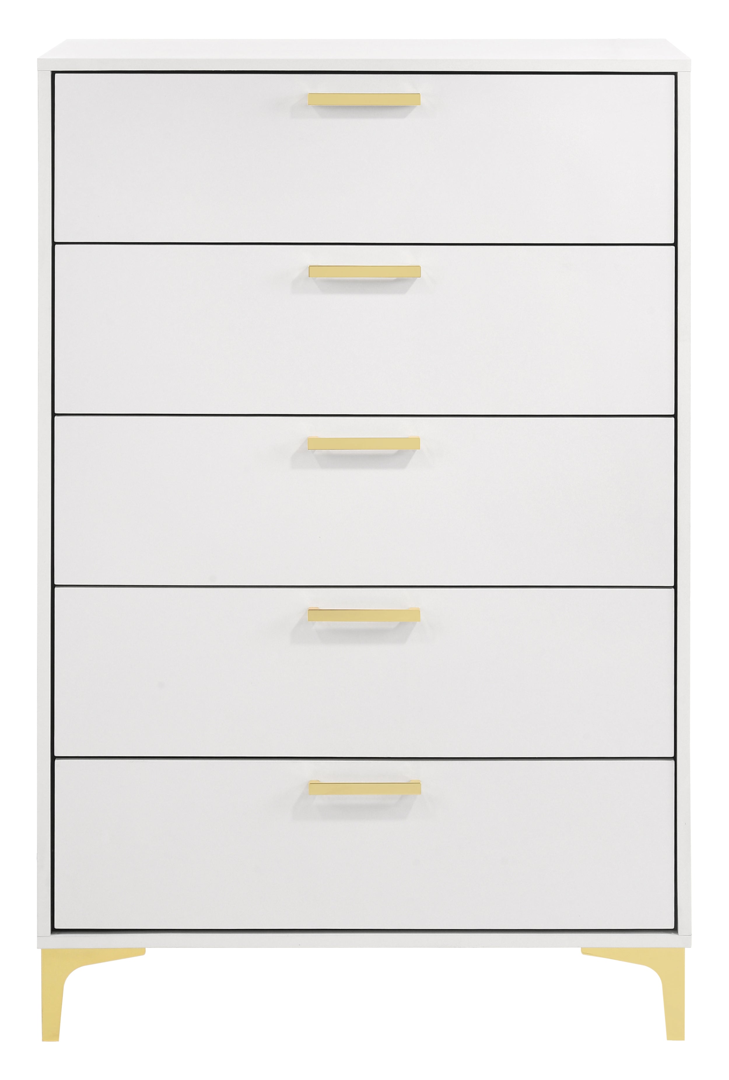 Kendall 5-Drawer Chest in White