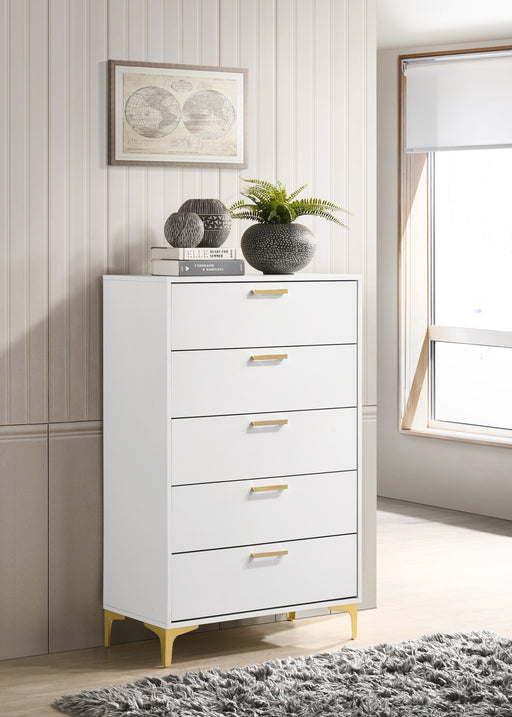Kendall 5-Drawer Chest in White