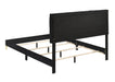 Kendall Tufted Panel Bed in Black And Gold