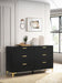 Kendall 6-Drawer Dresser Black And Gold
