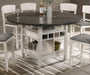 Crown Mark Furniture Conner Counter Height Table in White image