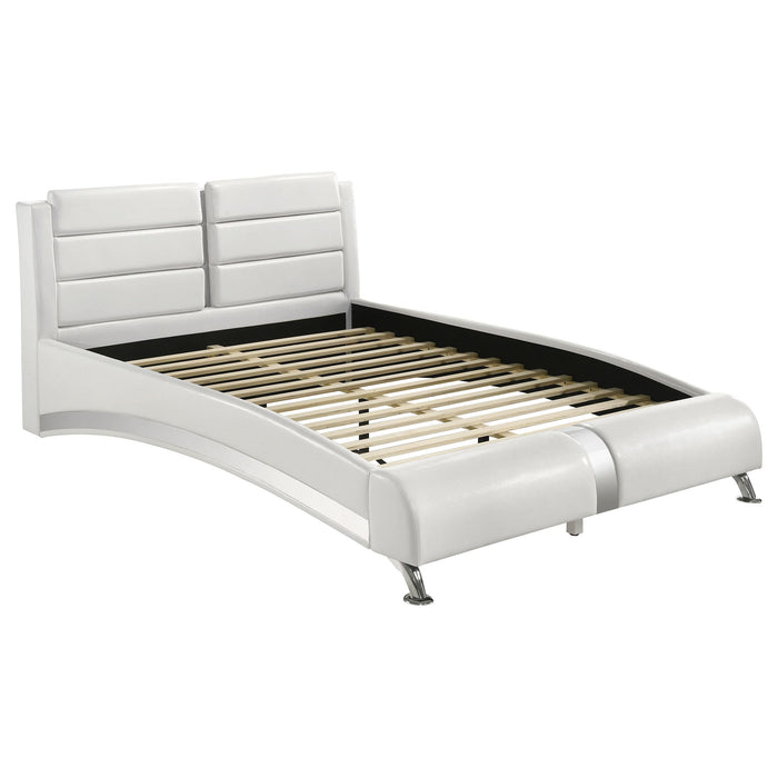 Jeremaine California King, E.King, & Queen Upholstered Bed White