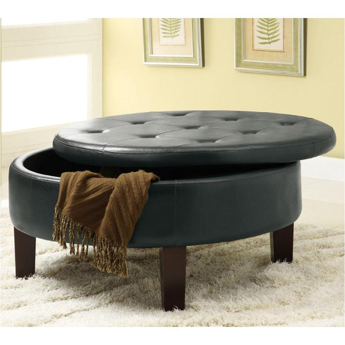Reginald Ottoman in Brown FLOOR MODEL