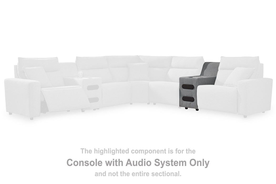ModMax II Reclining Sectional with Chaise and Audio Console
