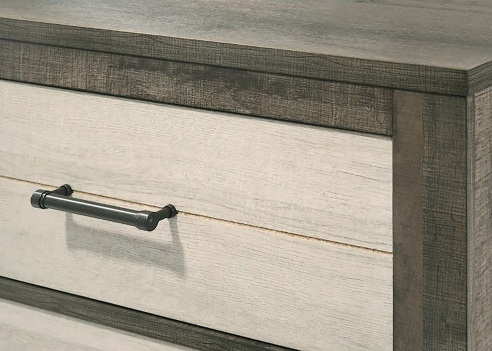 Crown Mark Furniture Rhett 6 Drawer Dresser in Gray