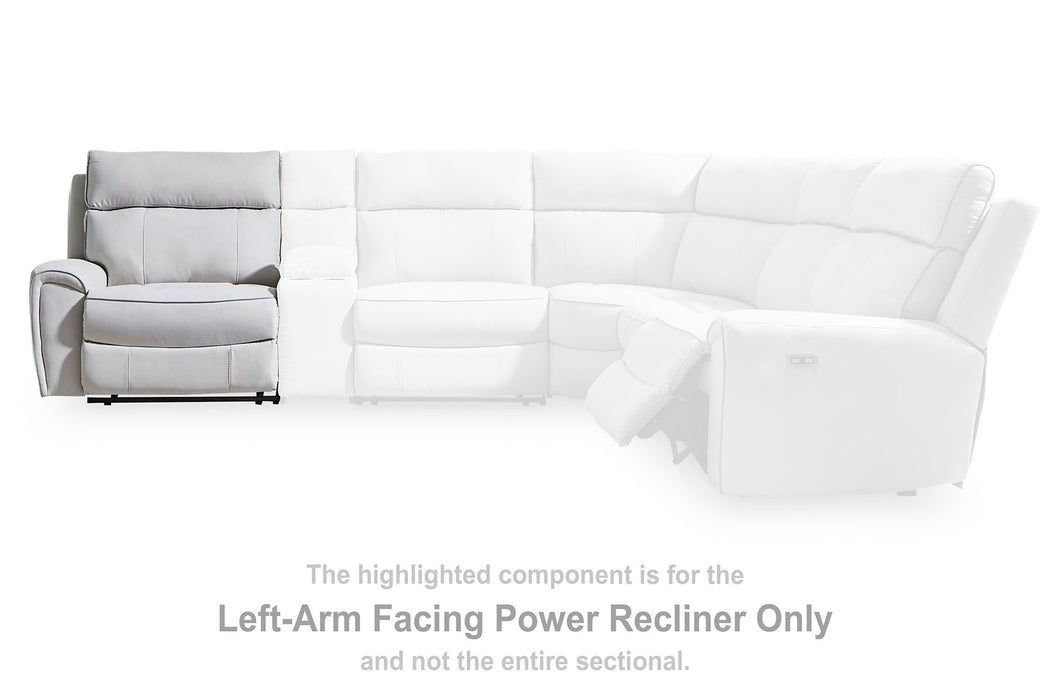 Social Pointe Reclining Sectional with Storage Consoles