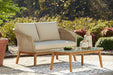 Crystal Cave Outdoor Loveseat with Coffee Table