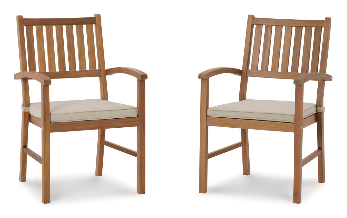 Janiyah Outdoor Arm Chairs (Set of 2)
