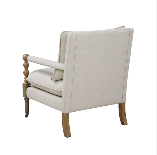 Blanchett Upholstered Accent Chair With Casters Beige