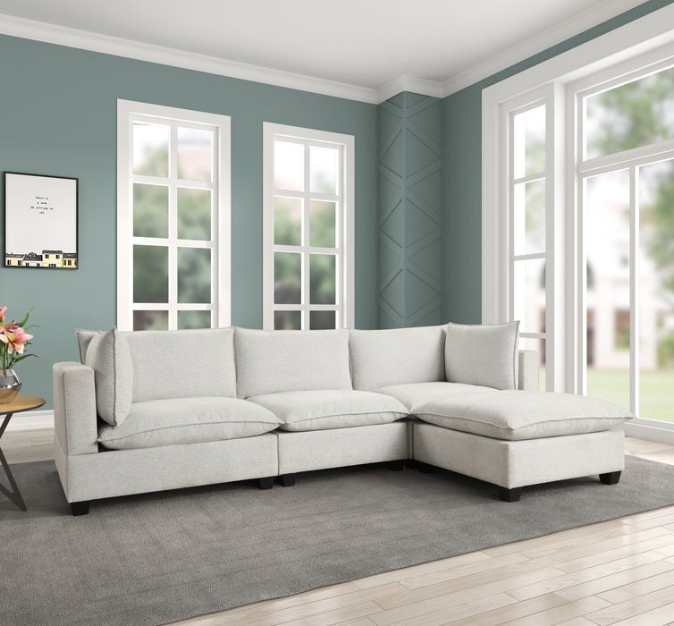 Sky Sectional Light Gray FLOOR MODEL