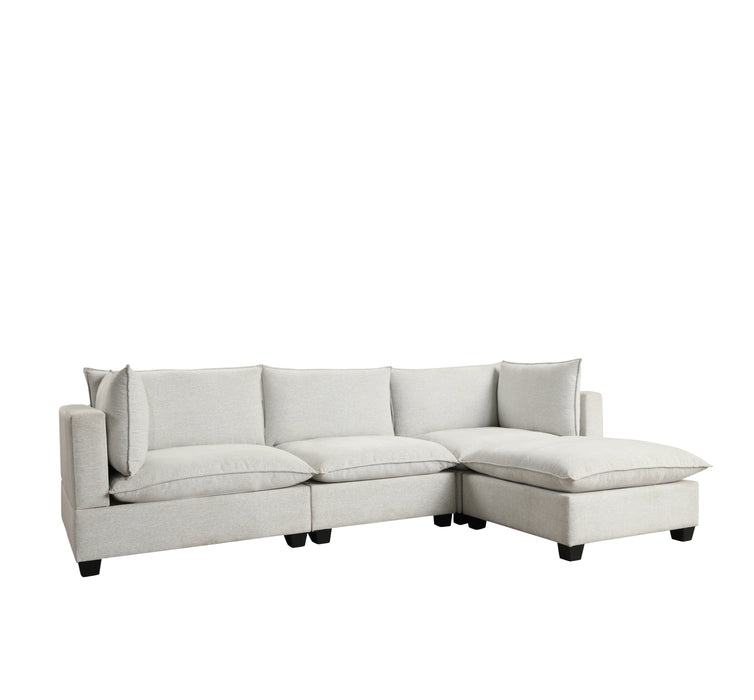 Sky Sectional Light Gray FLOOR MODEL