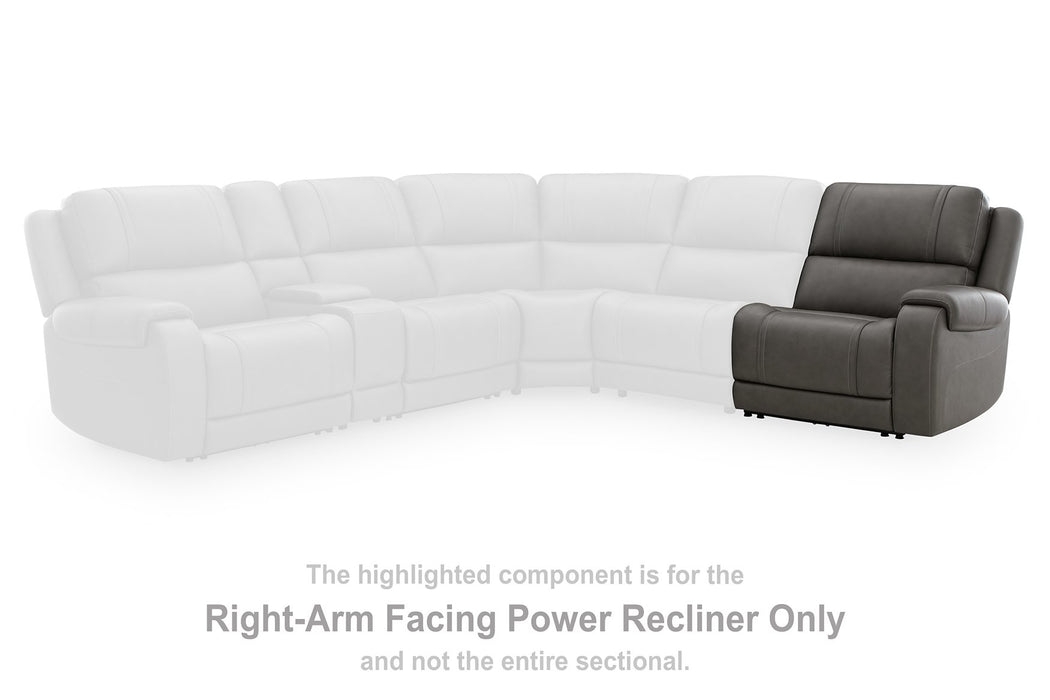 5Z - Pittson Power Sectional Reclining Sofa