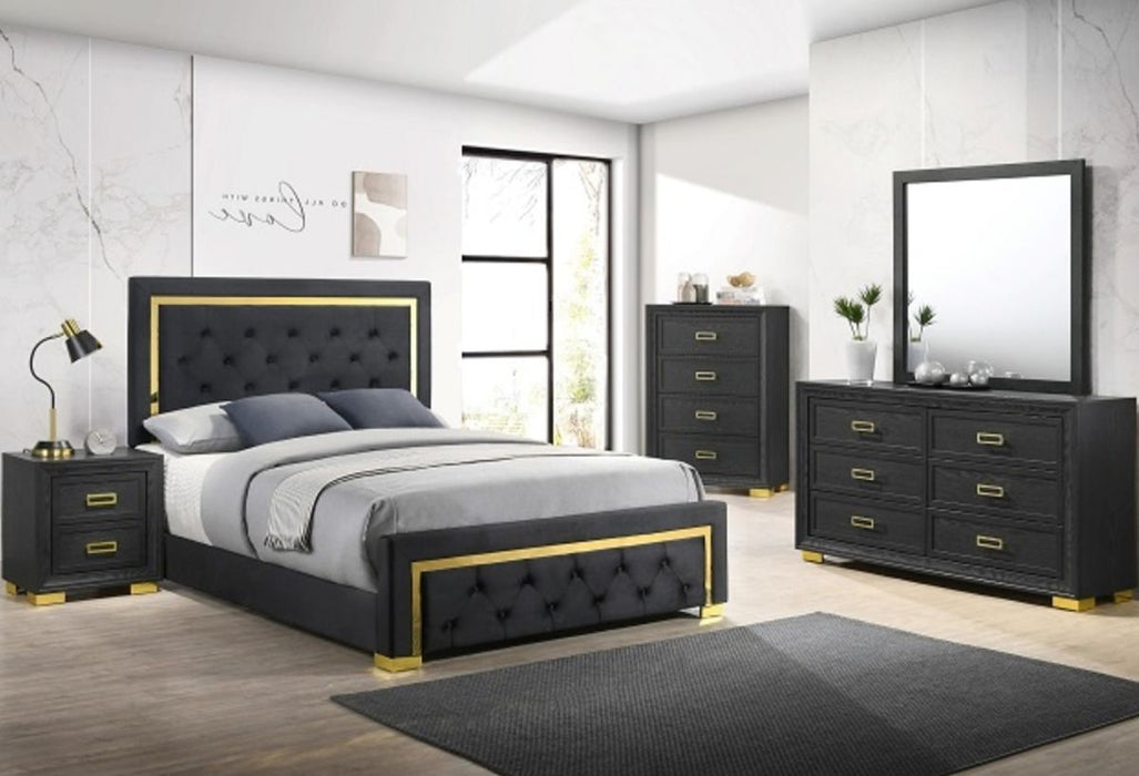 Crown Mark Furniture Pepe Queen Upholstered Bed