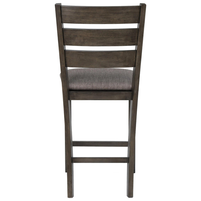 Crown Mark Bardstown Counter Height Chair (Set of 2) in Gray 2752GY-S-24