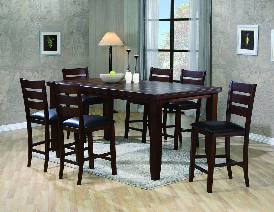 Crown Mark Bardstown Counter Height Chair in Espresso (Set of 2) 2752S-24