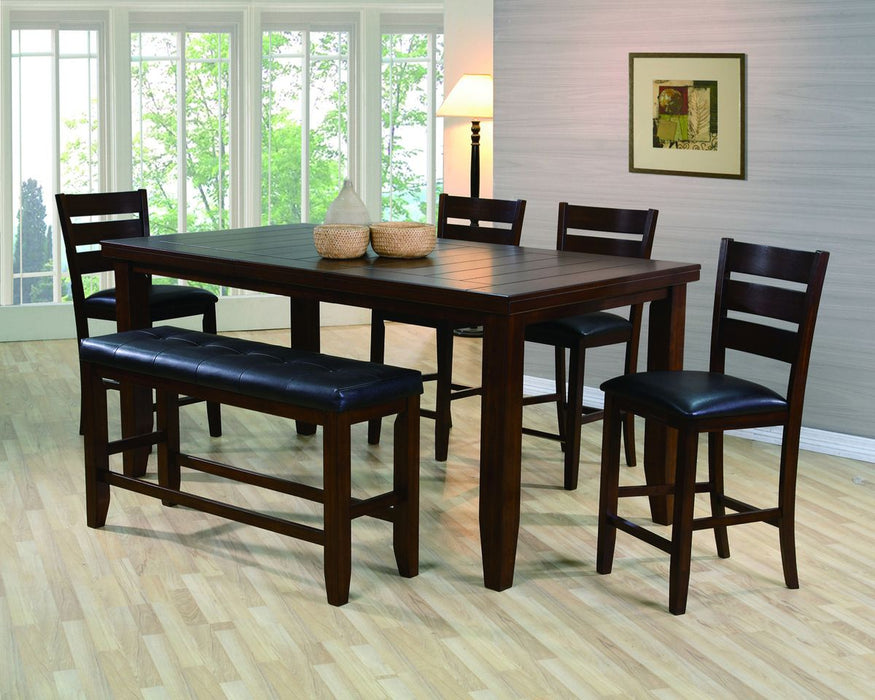 Crown Mark Bardstown Counter Height Chair in Espresso (Set of 2) 2752S-24