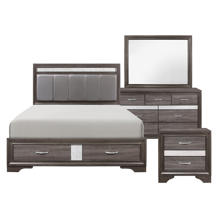 Luster Bedroom Set in Grey