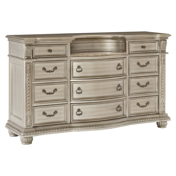 Cavalier Dresser in Gold & Silver