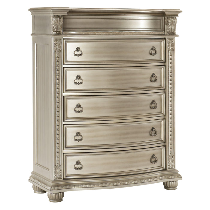Cavalier Chest in Gold & Silver