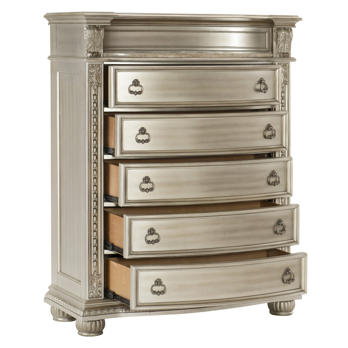 Cavalier Chest in Gold & Silver